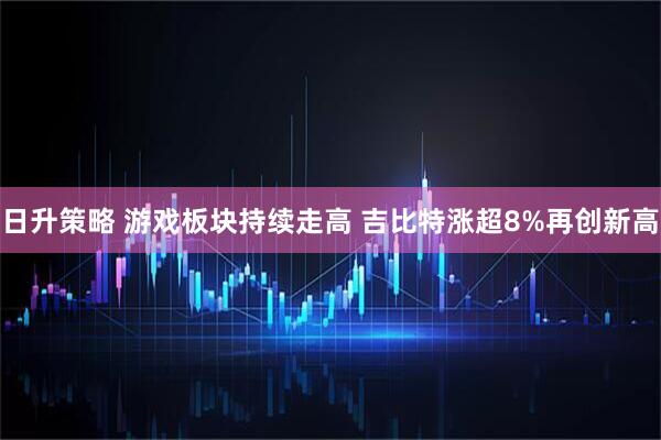 日升策略 游戏板块持续走高 吉比特涨超8%再创新高