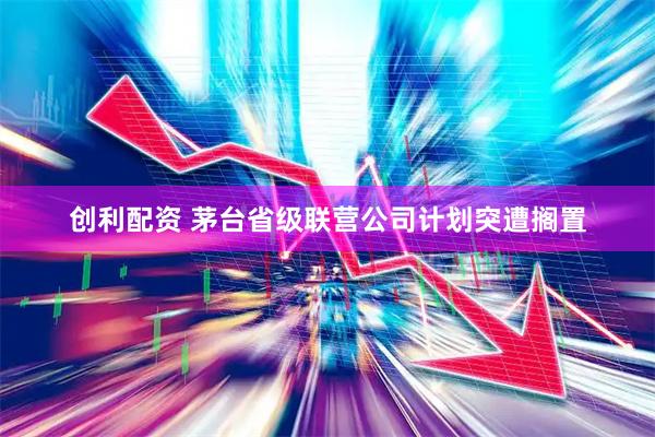 创利配资 茅台省级联营公司计划突遭搁置